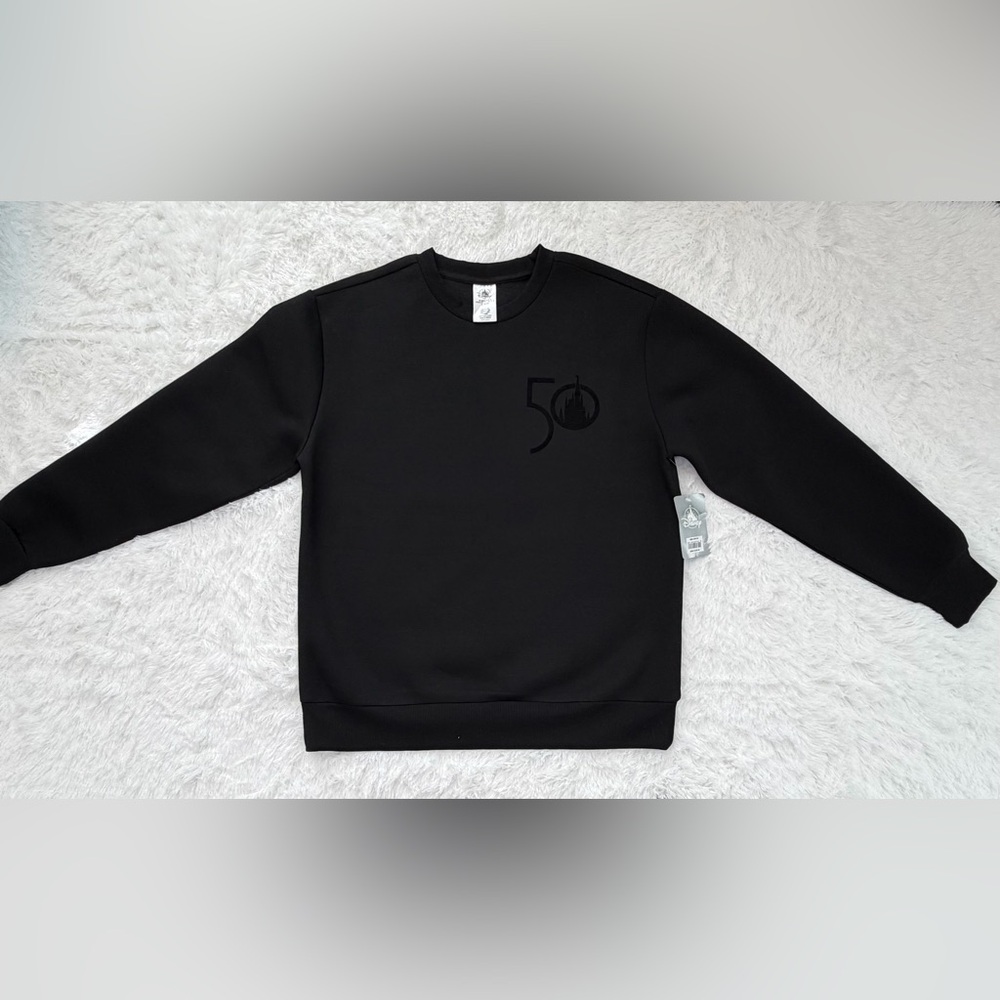 NWT Walt Disney World 50th‎ Anniversary Black Sweatshirt Adult Size M